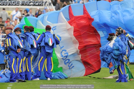 2008-03-15 Roma - Italia-Scozia 0946 Brigata paracadutisti Folgore